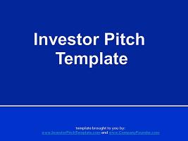 Free Investor Pitch Template